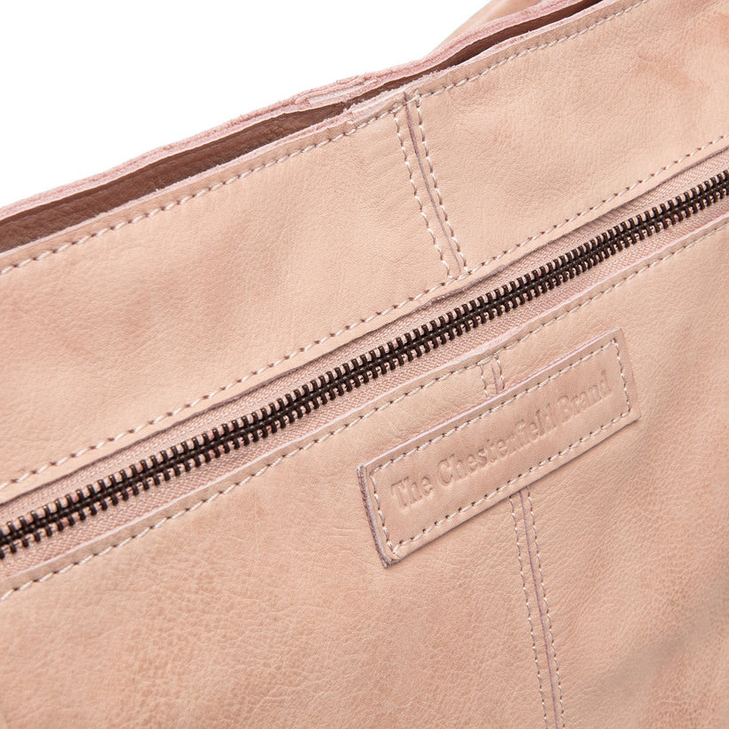 Vintage Rose Leather Shoulder Bag Bolivia, front view