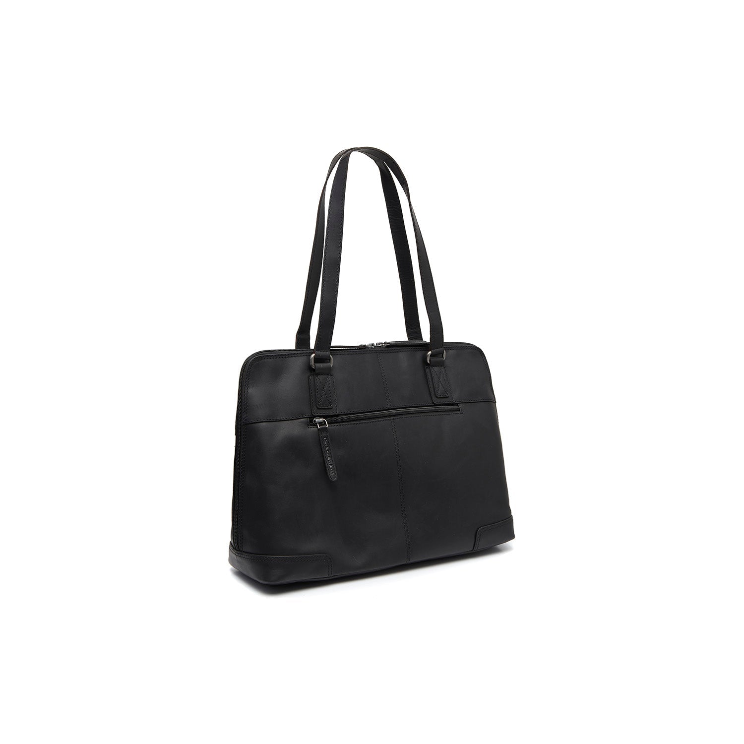 Black Leather Shoulder Bag Branson, detail view 4