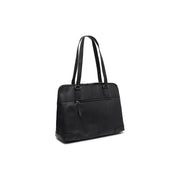 Black Leather Shoulder Bag Branson, detail view 4