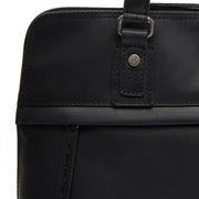 Black Leather Shoulder Bag Branson, product view 2