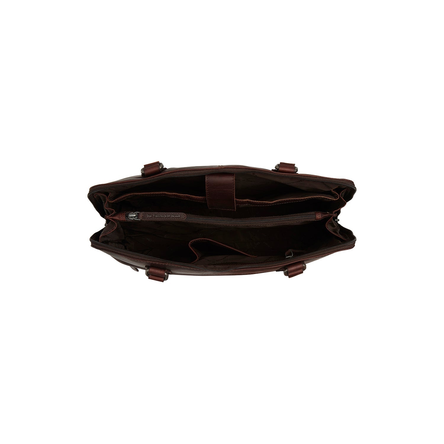 Brown Leather Shoulder Bag Branson, detail view 1