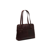 Brown Leather Shoulder Bag Branson, detail view 4