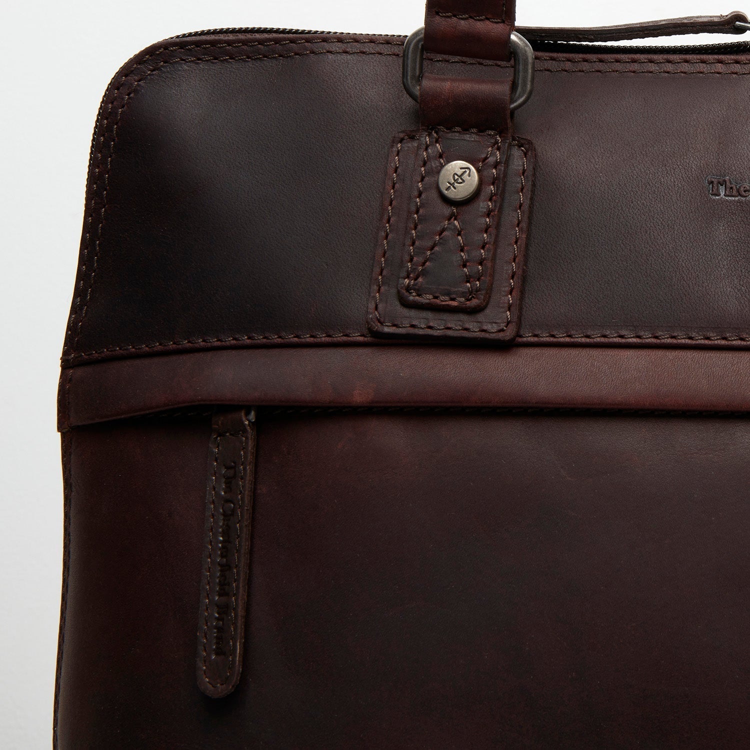 Brown Leather Shoulder Bag Branson, product view 2