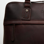 Brown Leather Shoulder Bag Branson, product view 2