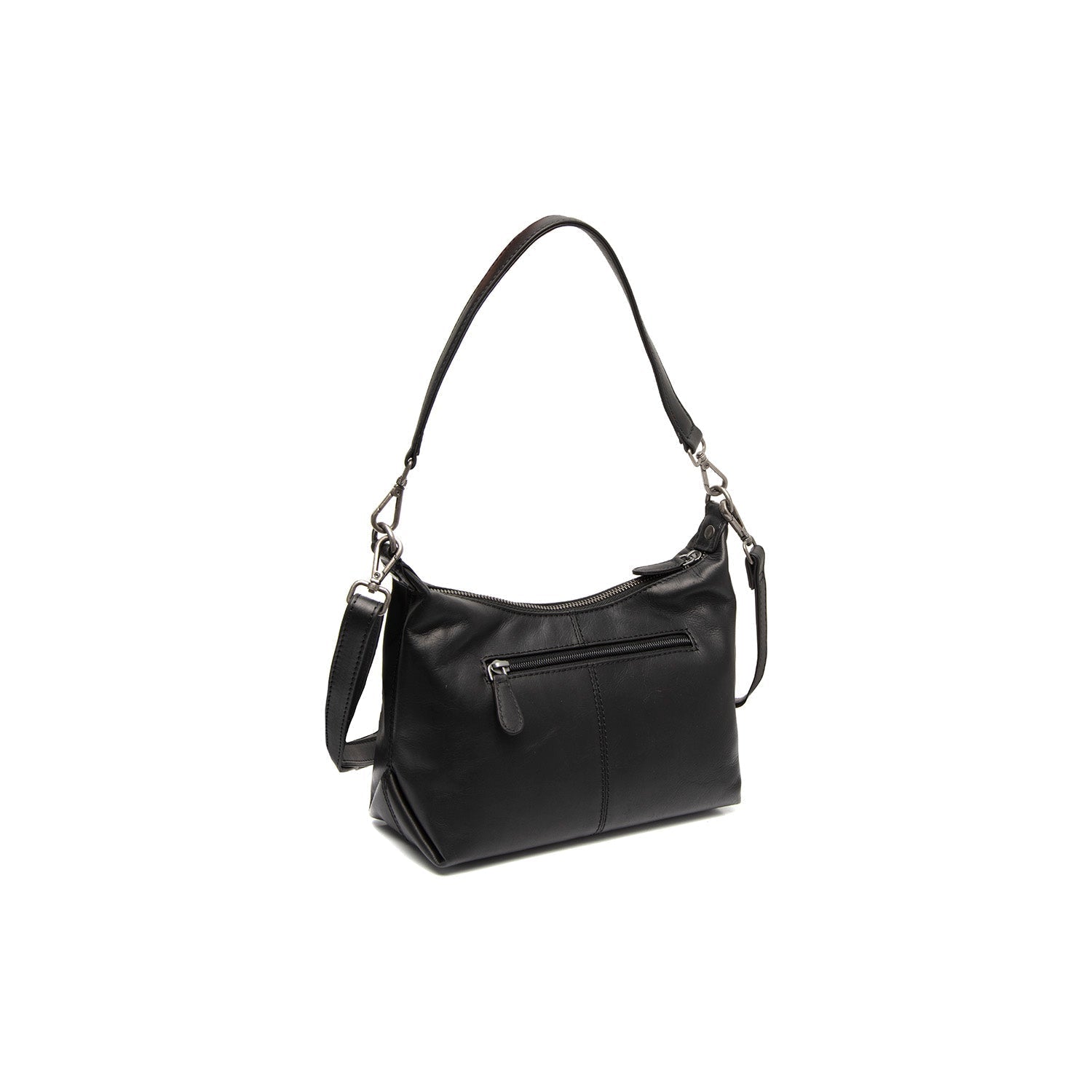 Black Leather Shoulder Bag Christie, detail view 5