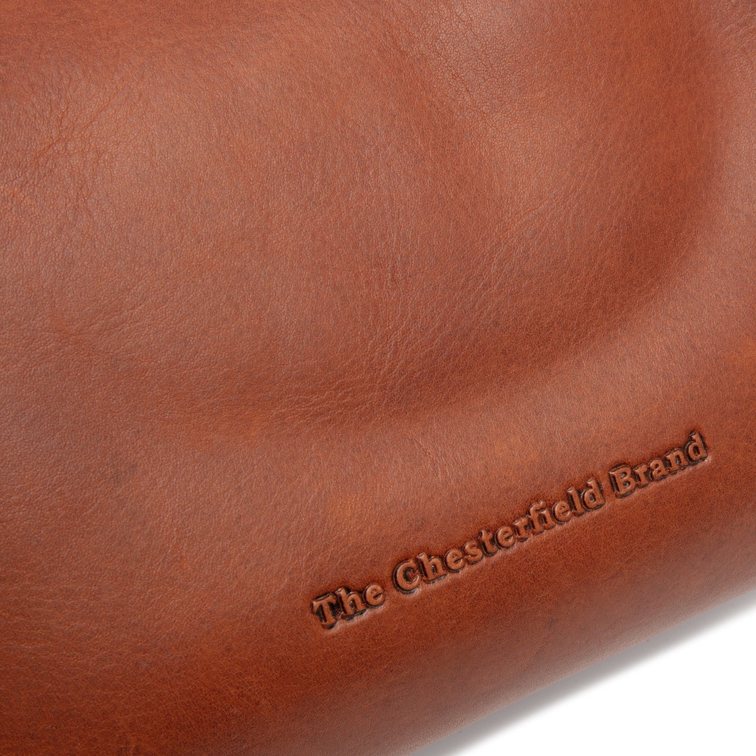 Cognac Leather Shoulder Bag Christie, detail view 1