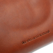 Cognac Leather Shoulder Bag Christie, detail view 1