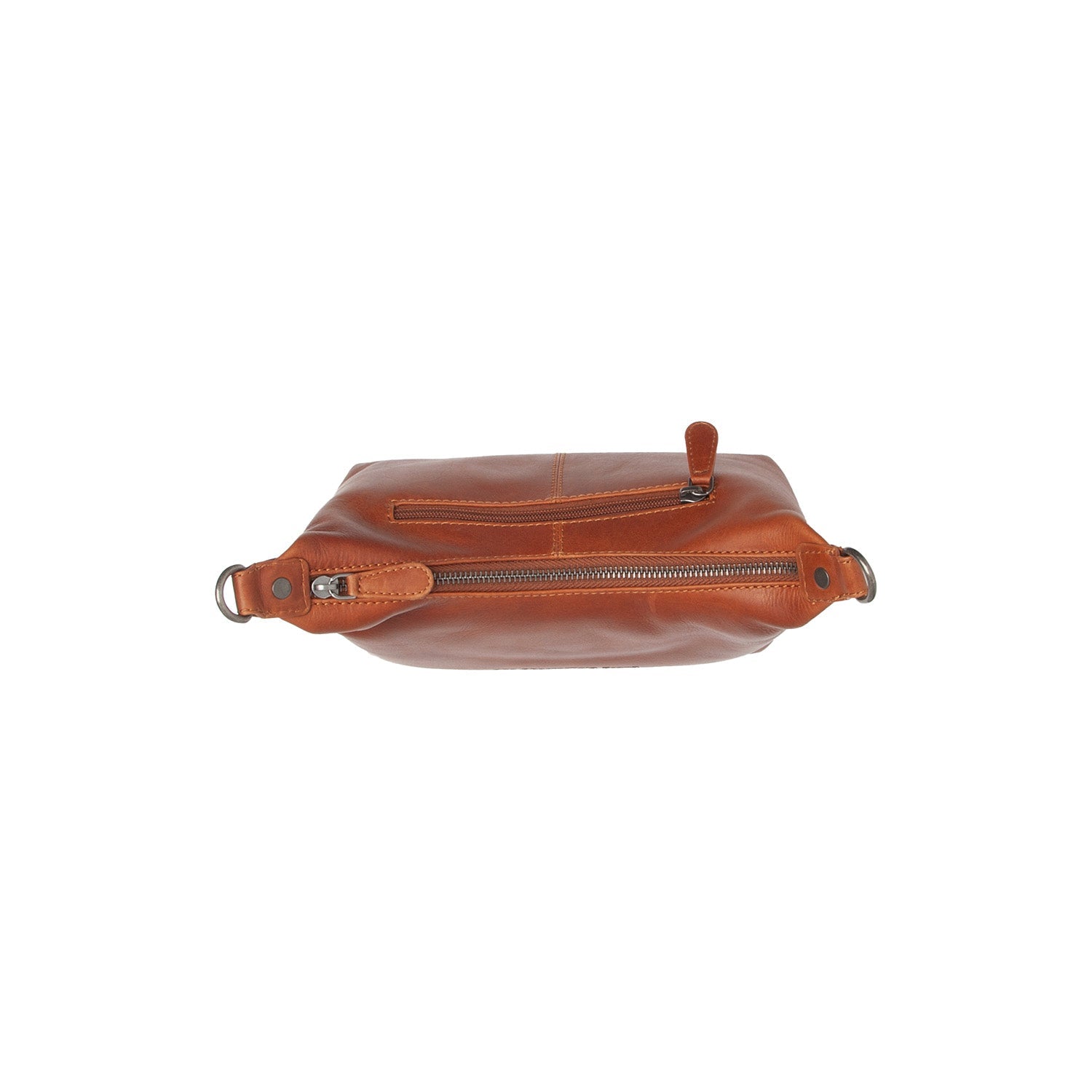 Cognac Leather Shoulder Bag Christie, detail view 3