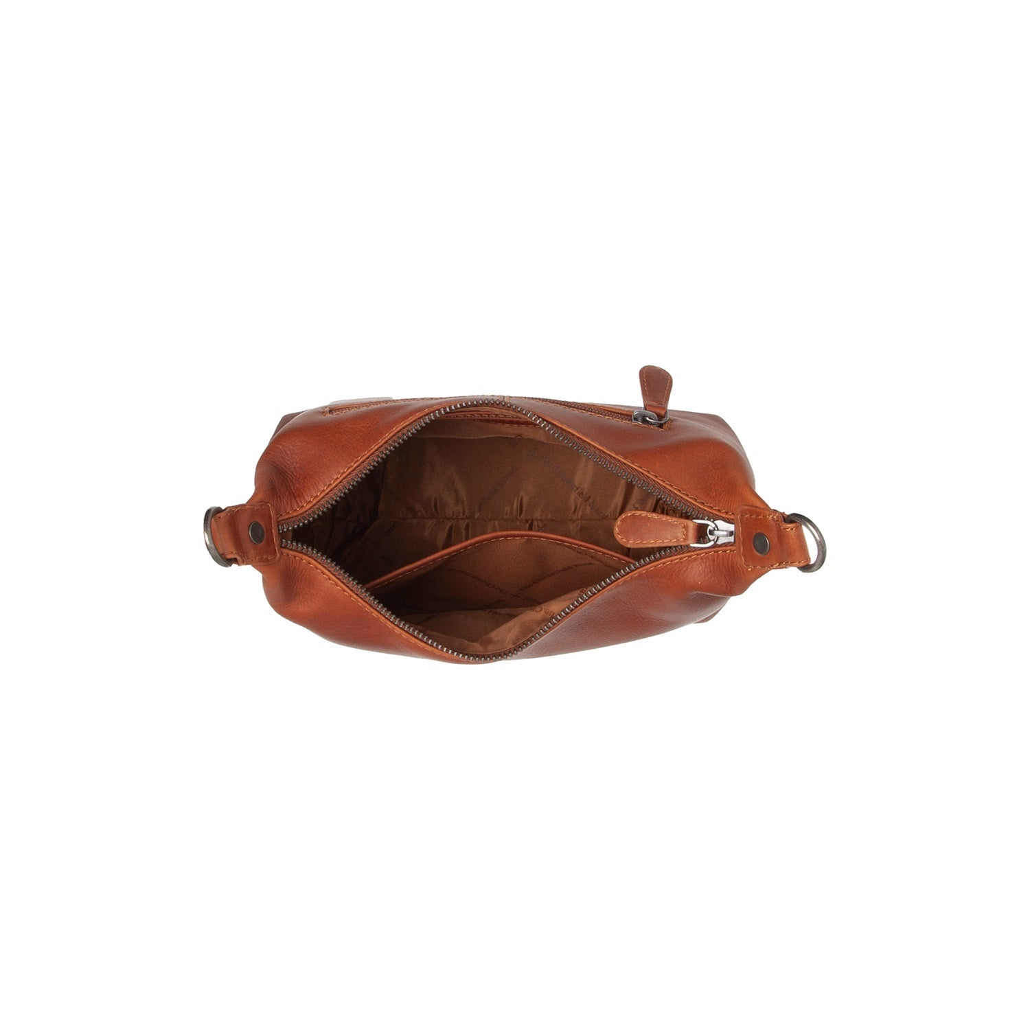 Cognac Leather Shoulder Bag Christie, detail view 4