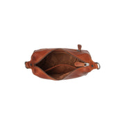 Cognac Leather Shoulder Bag Christie, detail view 4