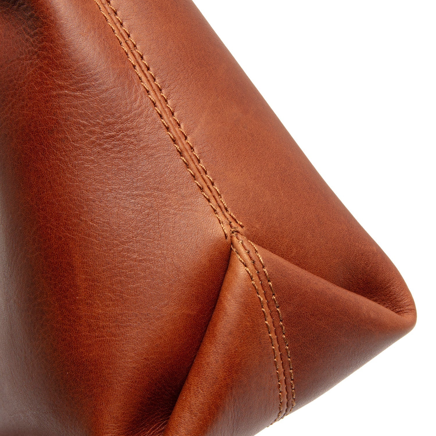 Cognac Leather Shoulder Bag Christie, detail view 5