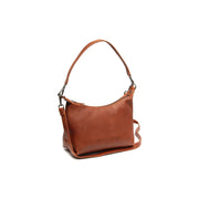 Cognac Leather Shoulder Bag Christie, front view