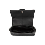 Black Leather Shoulder Bag Clifden, detail view 4