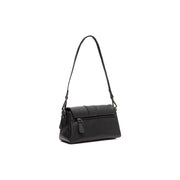 Black Leather Shoulder Bag Clifden, detail view 6