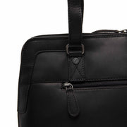 Black Leather Shoulder Bag Elvar, product view 3