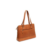 Cognac Leather Shoulder Bag Elvar, detail view 4