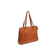Cognac Leather Shoulder Bag Elvar, front view