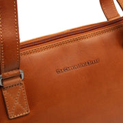 Cognac Leather Shoulder Bag Elvar, product view 2