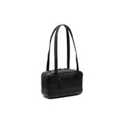 Black Leather Shoulder Bag Fenno, detail view 4