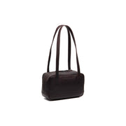 Brown Leather Shoulder Bag Fenno, front view