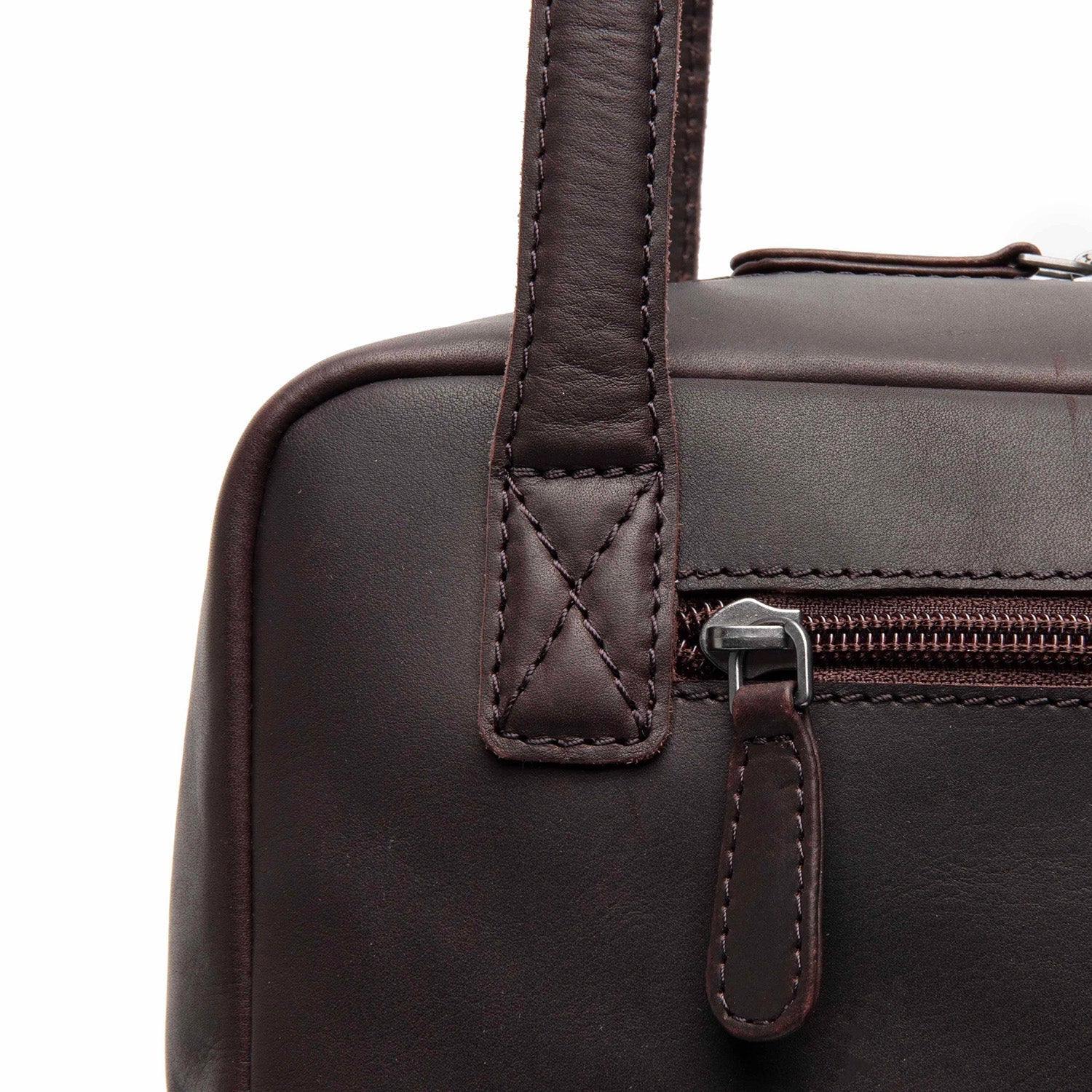 Brown Leather Shoulder Bag Fenno, product view 3
