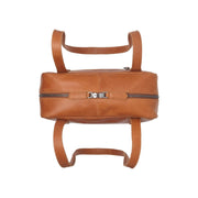 Cognac Leather Shoulder Bag Fenno, detail view 1