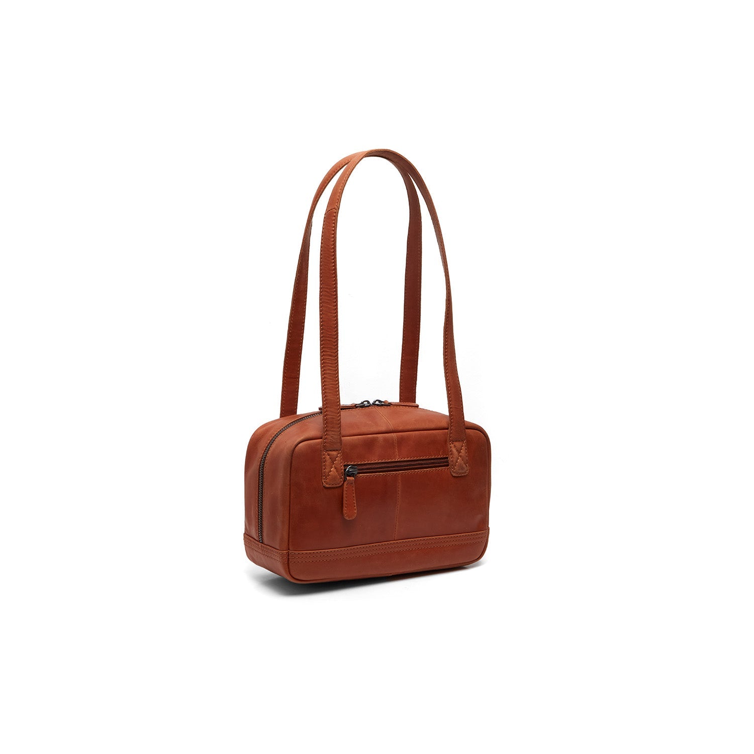 Cognac Leather Shoulder Bag Fenno, detail view 4