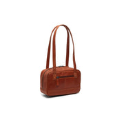 Cognac Leather Shoulder Bag Fenno, detail view 4