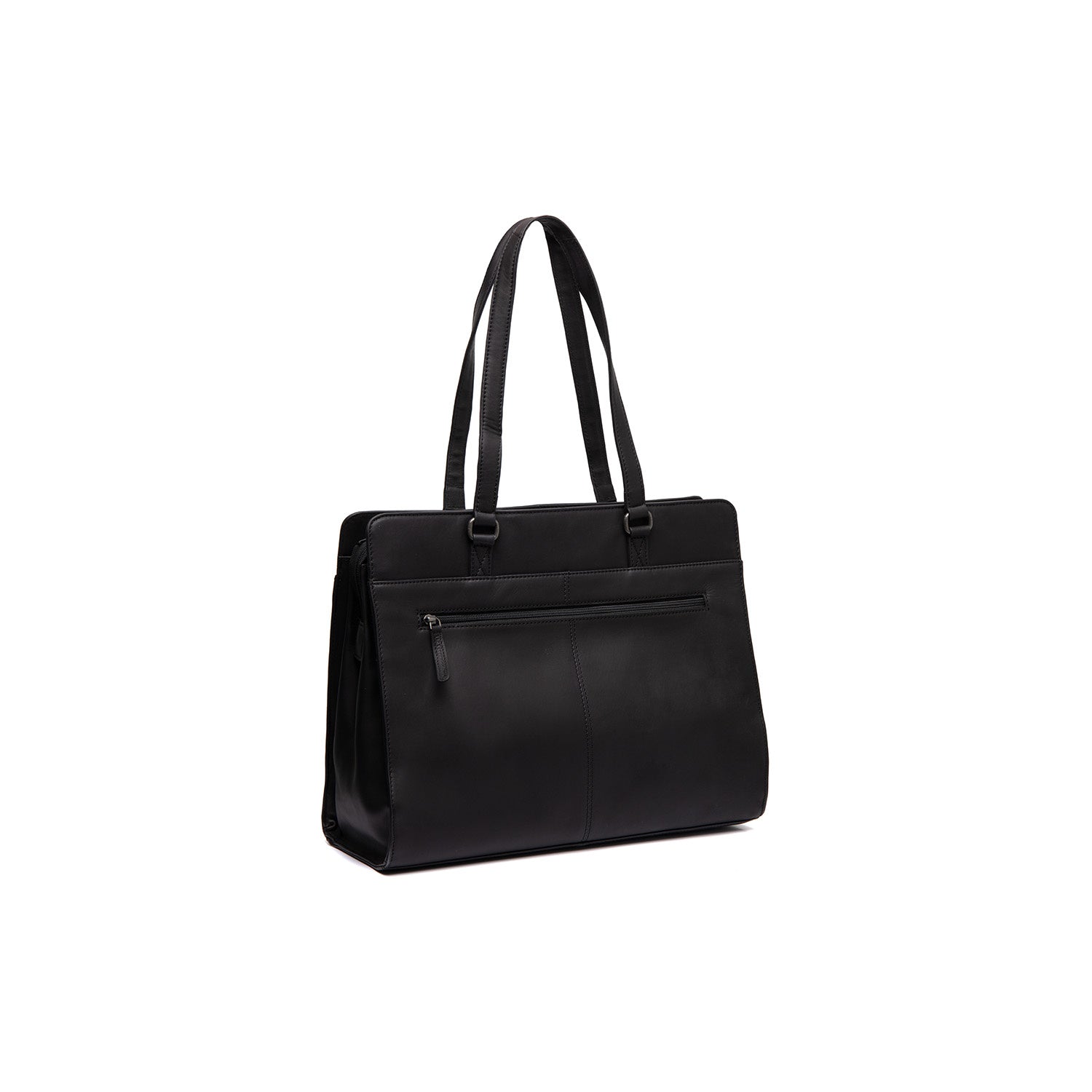 Black Leather Shoulder Bag Fidenza, detail view 5