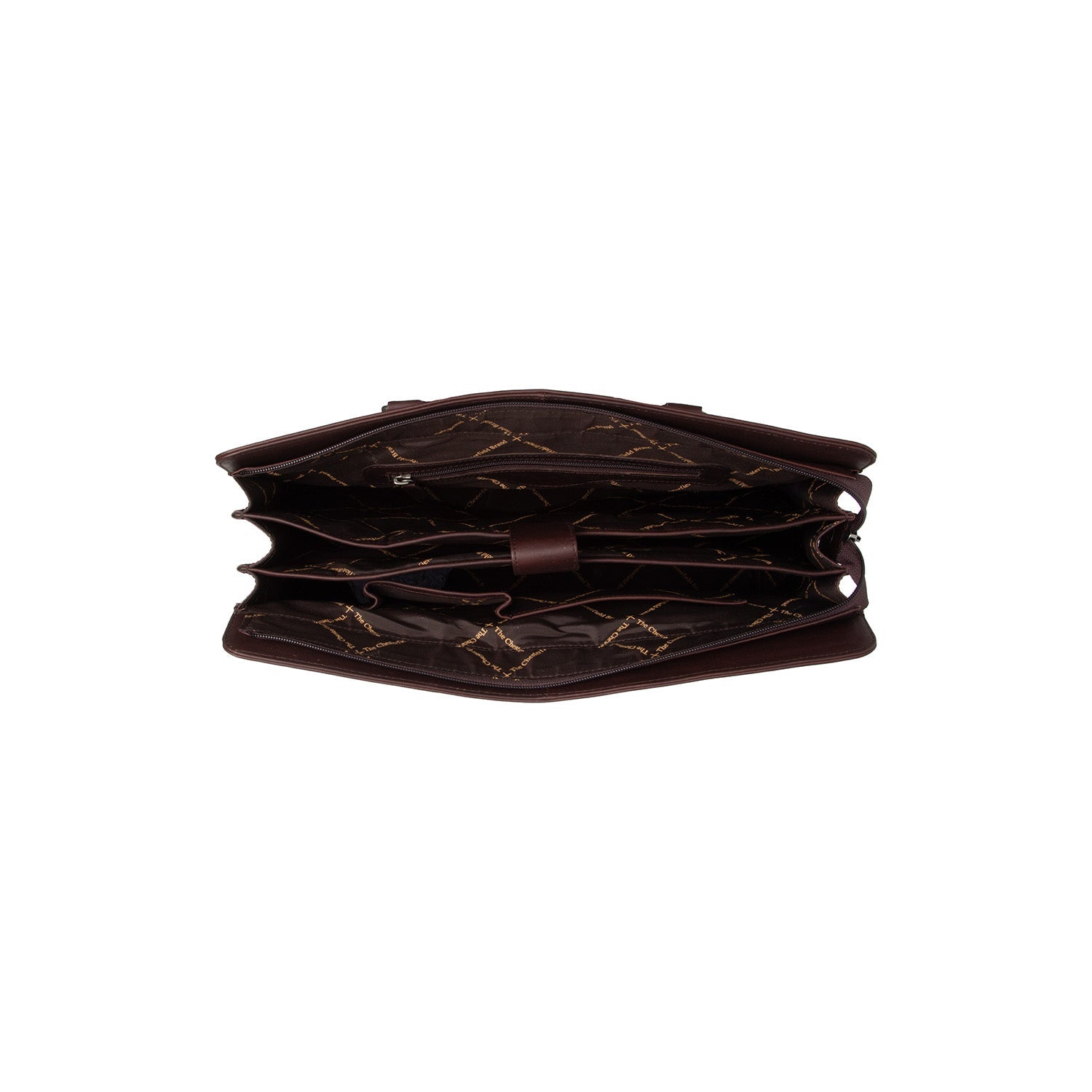 Brown Leather Shoulder Bag Fidenza, detail view 3