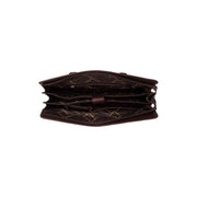 Brown Leather Shoulder Bag Fidenza, detail view 3