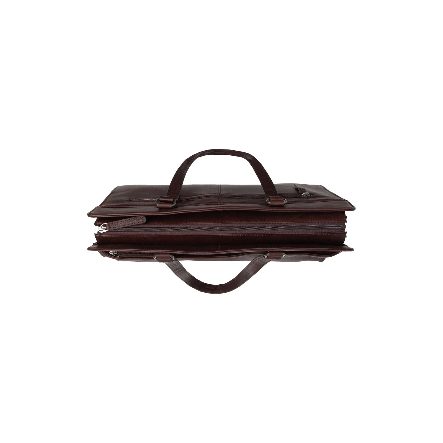 Brown Leather Shoulder Bag Fidenza, detail view 4