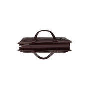 Brown Leather Shoulder Bag Fidenza, detail view 4