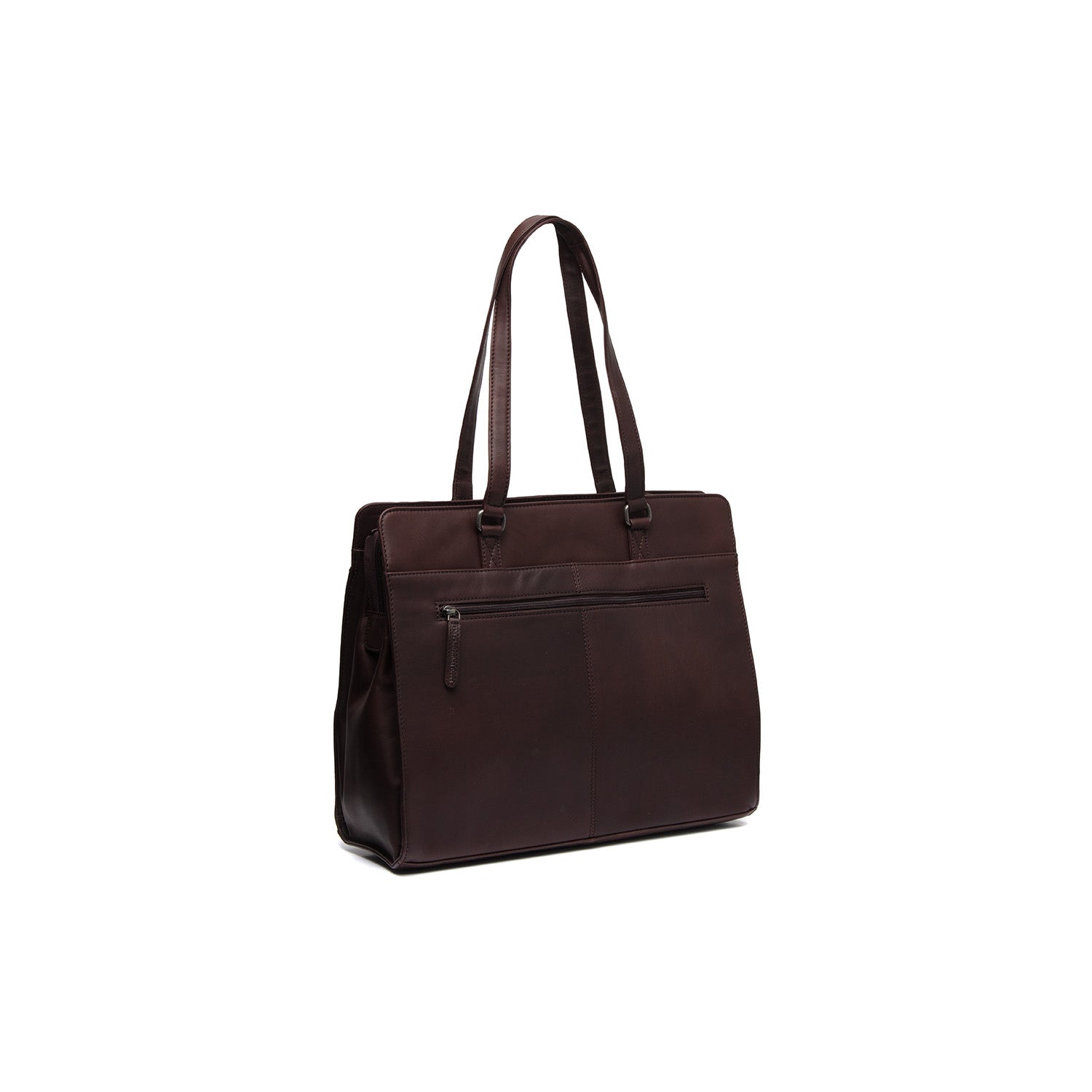 Brown Leather Shoulder Bag Fidenza, detail view 6