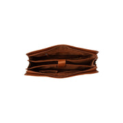 Cognac Leather Shoulder Bag Fidenza, detail view 4