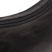 Black Leather Shoulder Bag Irving, product view 2