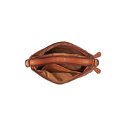 Cognac Leather Shoulder Bag Irving, detail view 1