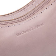 Lavender Lilac Leather Shoulder Bag Irving, detail view 1