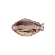 Lavender Lilac Leather Shoulder Bag Irving, detail view 4
