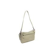 Ocean Green Leather Shoulder Bag Irving, detail view 4