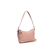 Vintage Rose Leather Shoulder Bag Irving, front view