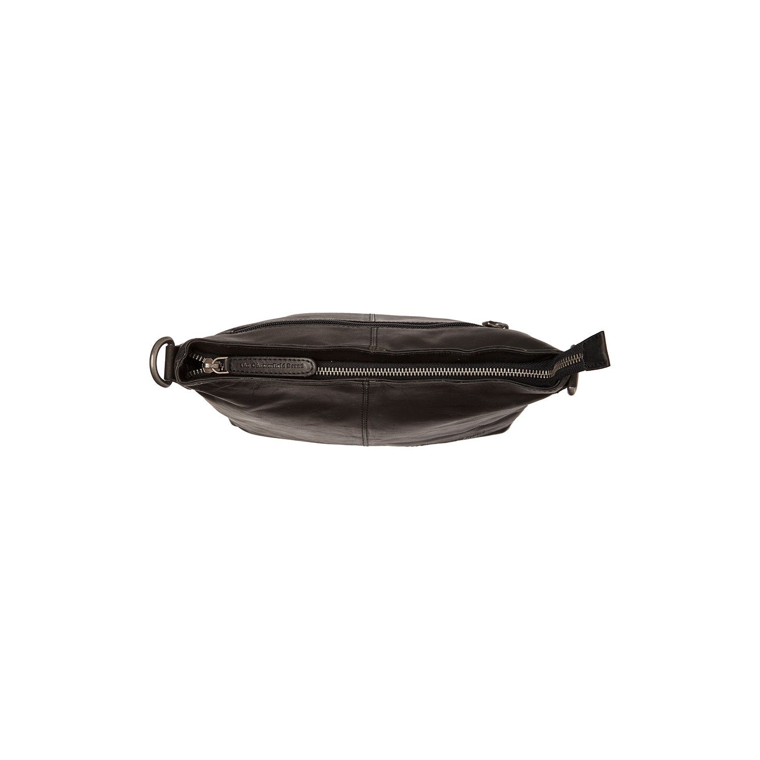 Black Leather Shoulder Bag Jen, detail view 3