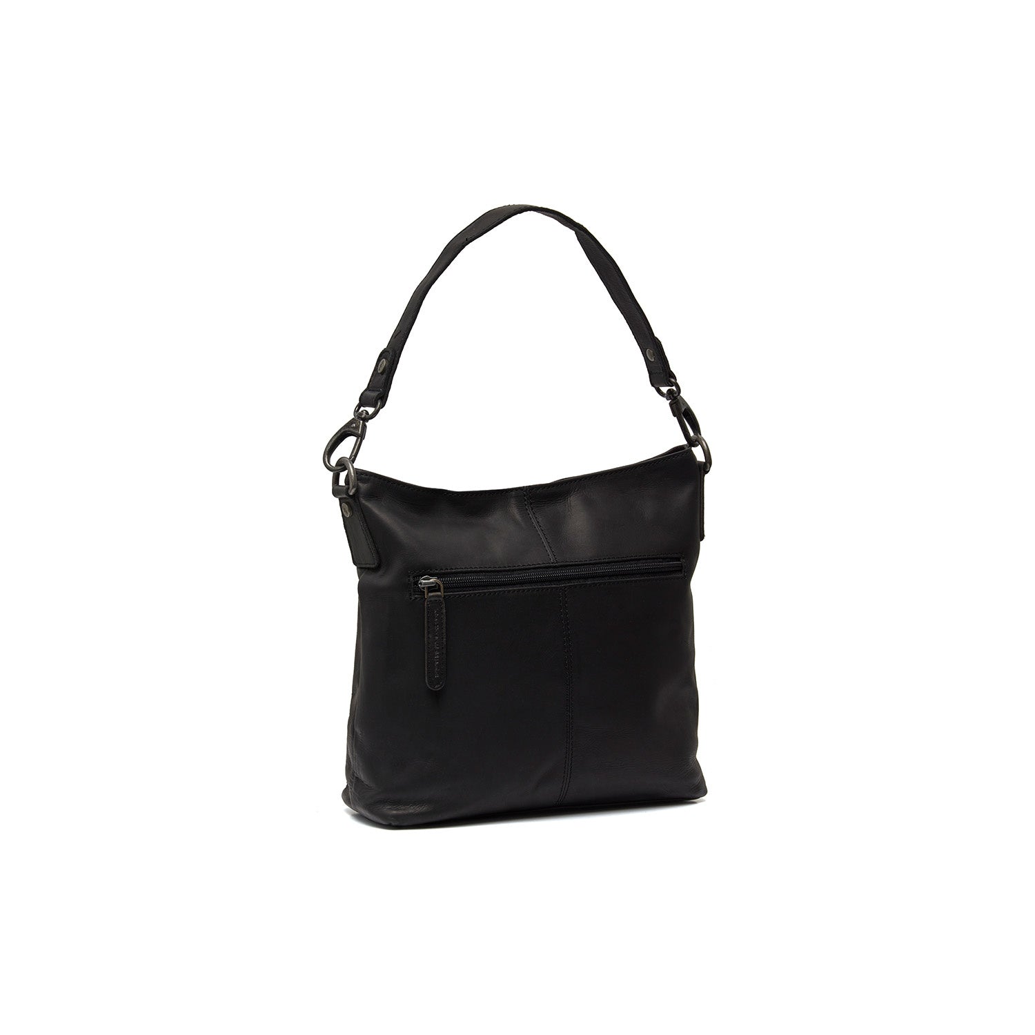 Black Leather Shoulder Bag Jen, detail view 4
