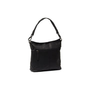 Black Leather Shoulder Bag Jen, detail view 4