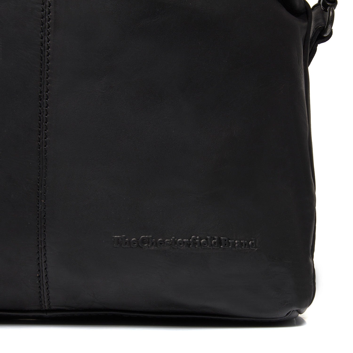 Black Leather Shoulder Bag Jen, product view 2