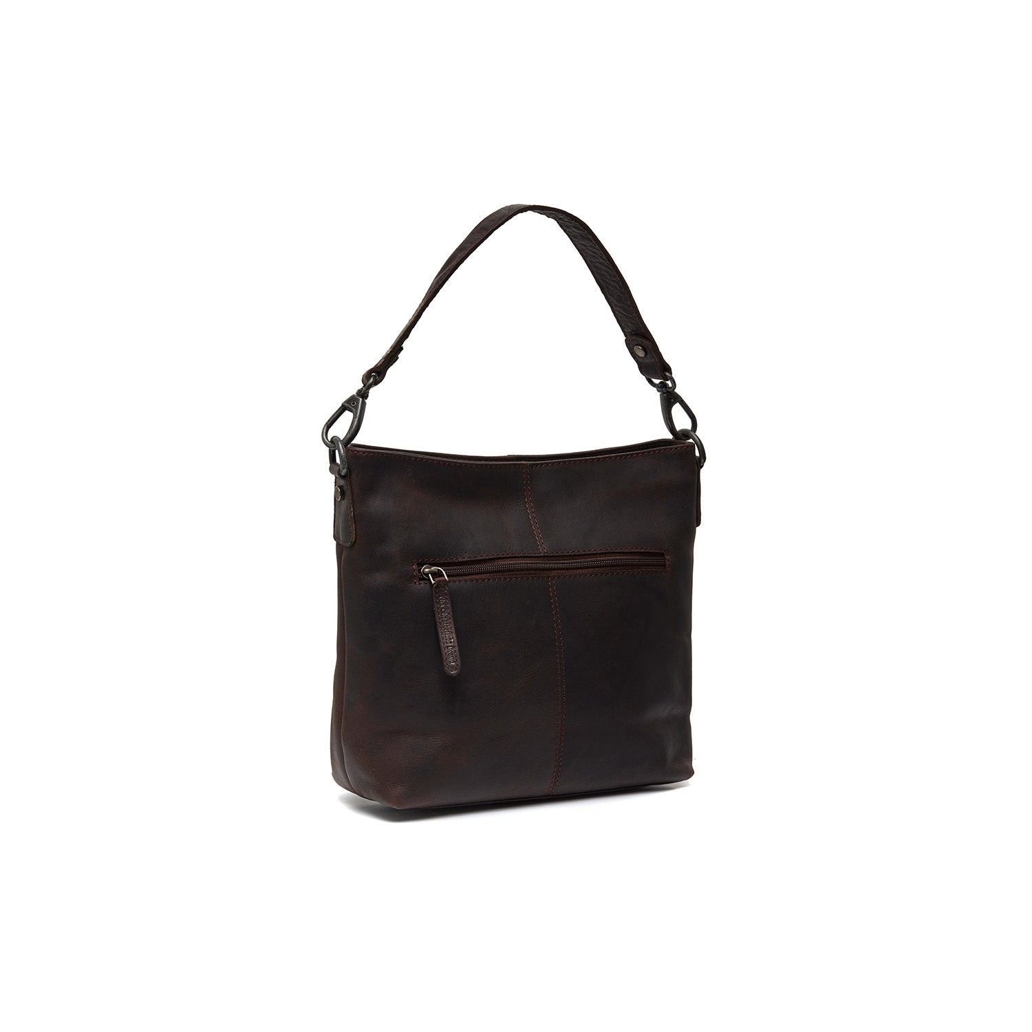 Brown Leather Shoulder Bag Jen, detail view 4