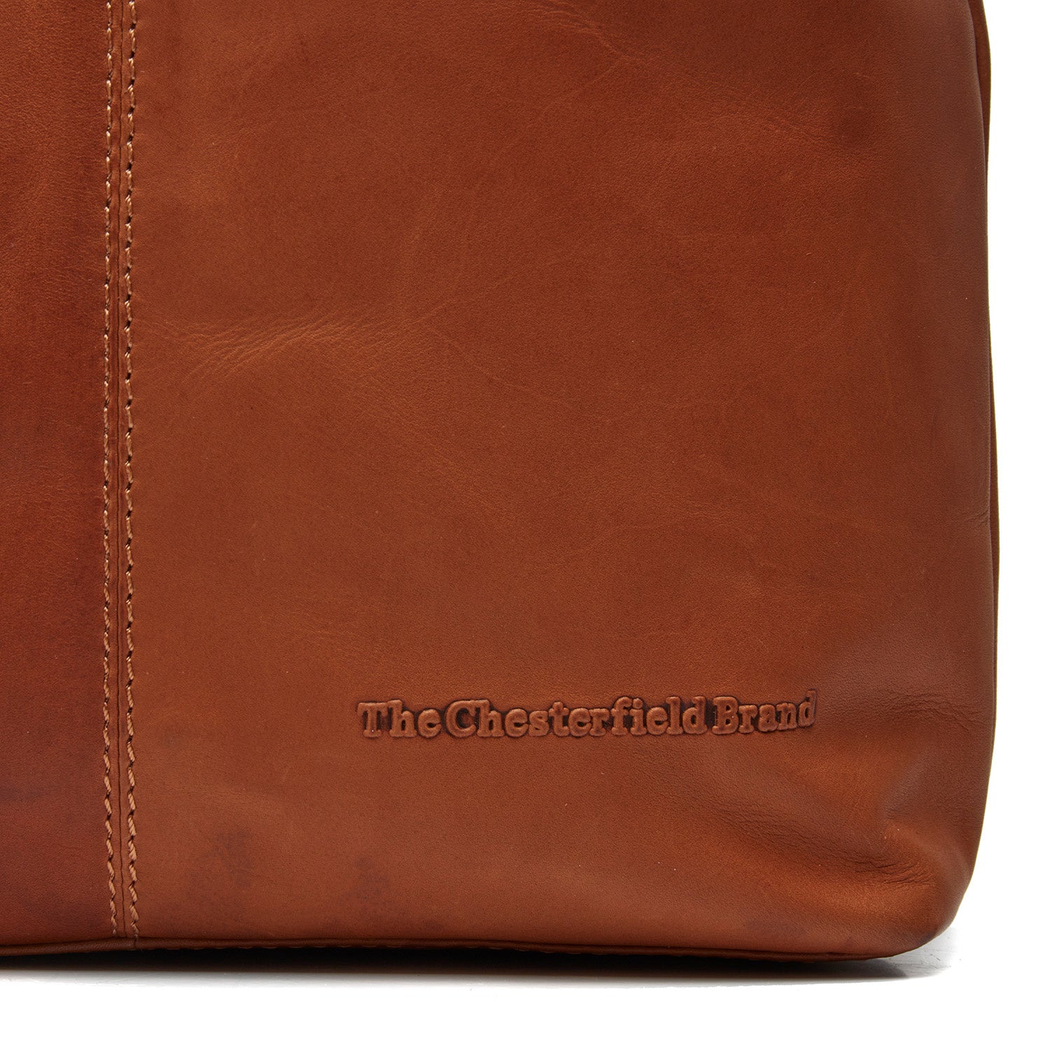 Cognac Leather Shoulder Bag Jen, detail view 1