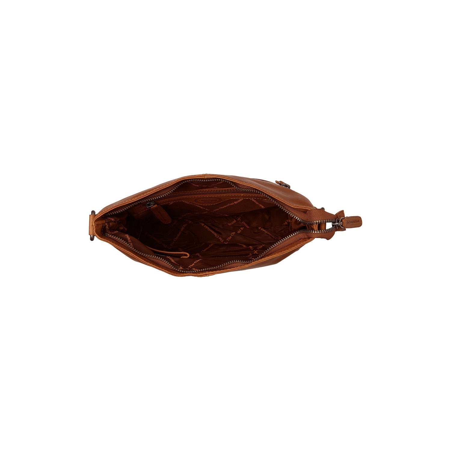 Cognac Leather Shoulder Bag Jen, detail view 3