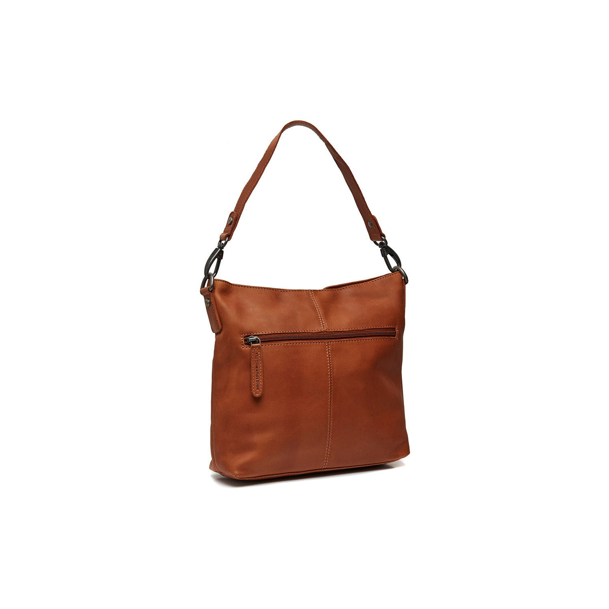 Cognac Leather Shoulder Bag Jen, detail view 6