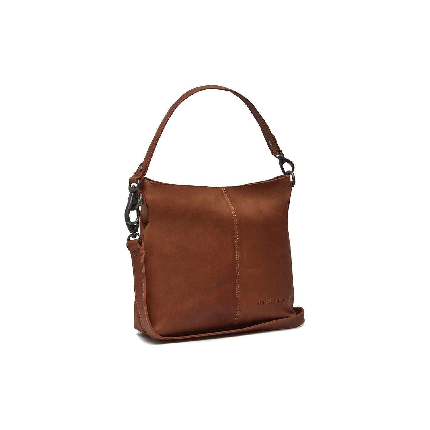 Cognac Leather Shoulder Bag Jen, front view